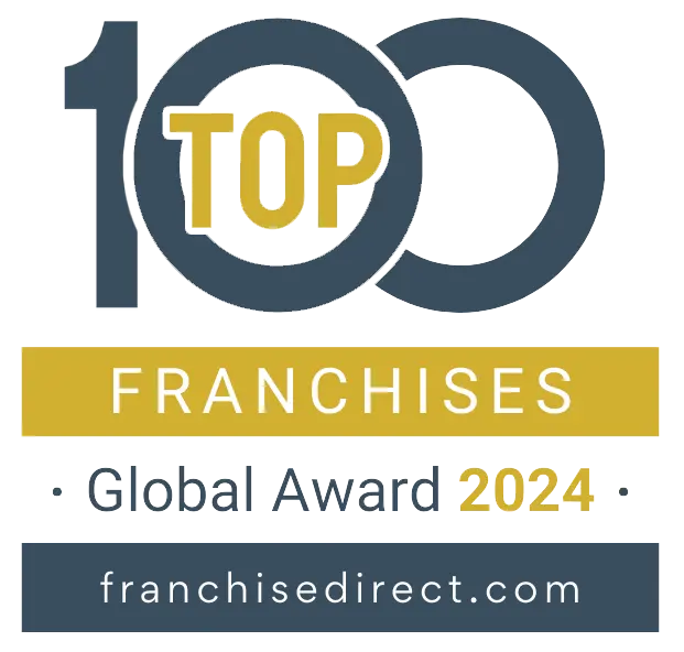 Top 100 Franchises Global Award 2024 badge