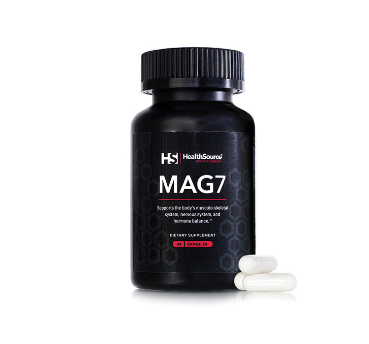 MAG7 bottle on white background.