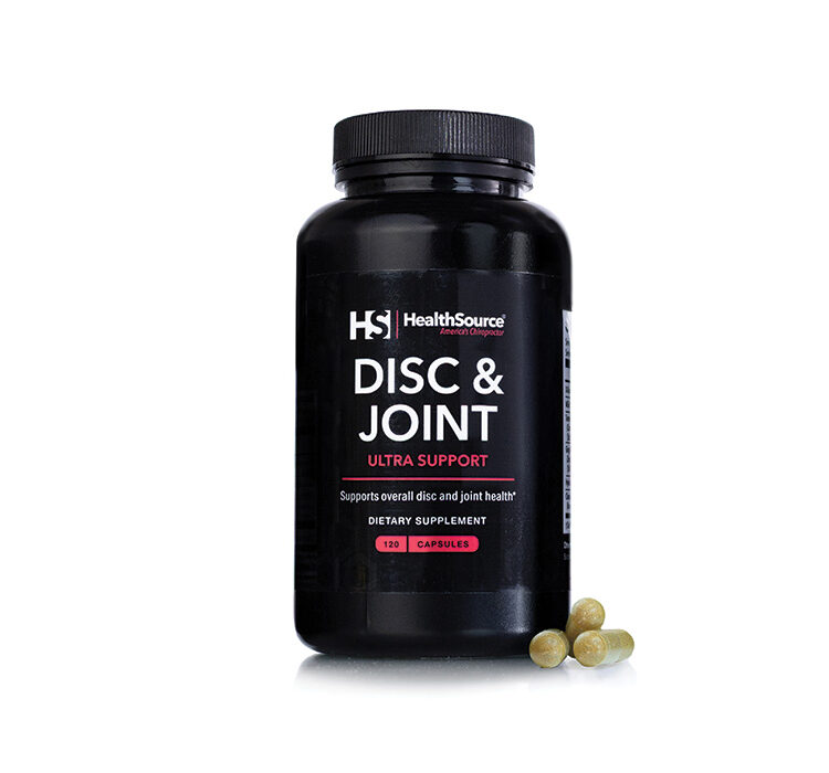 Disc & Joint supplement bottle on white background.