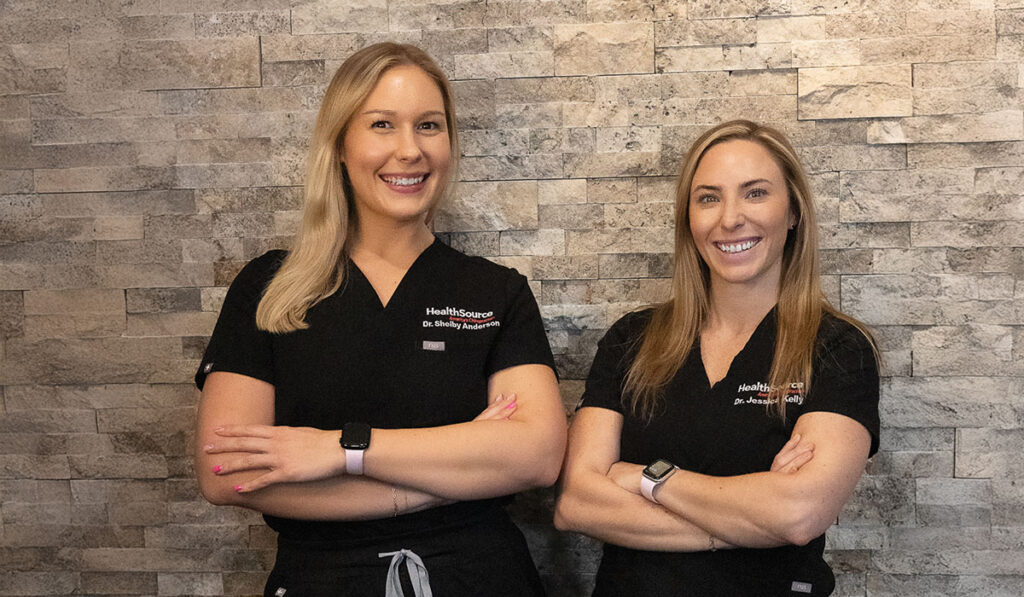 Dr. Jessica Kelly and Dr. Shelby Anderson at HealthSource of Pensacola.