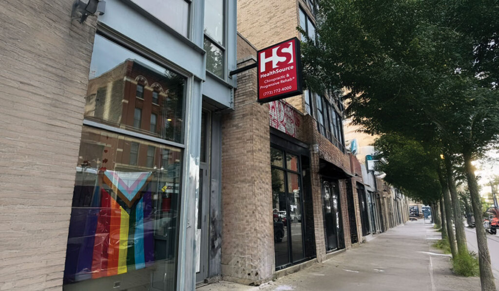 Exterior signage at HealthSource of Chicago-Wicker Park