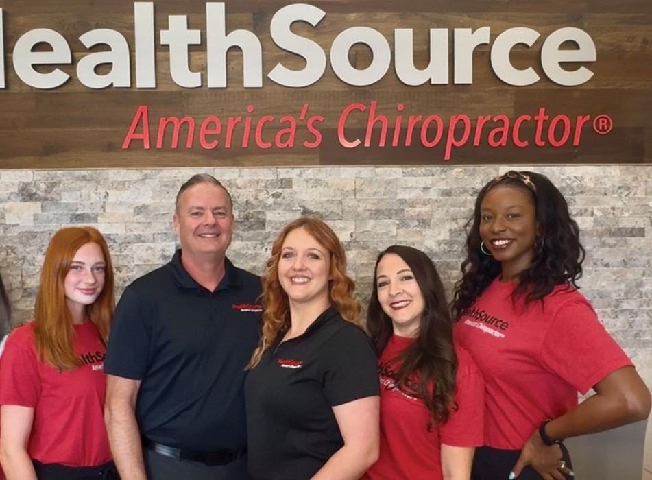 The full team at HealthSource of Huntsville - The Rocket City standing together.