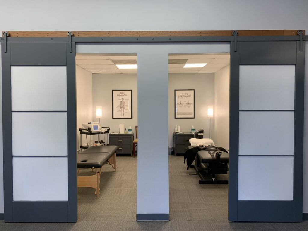 Treatment rooms at HealthSource of Brentwood.