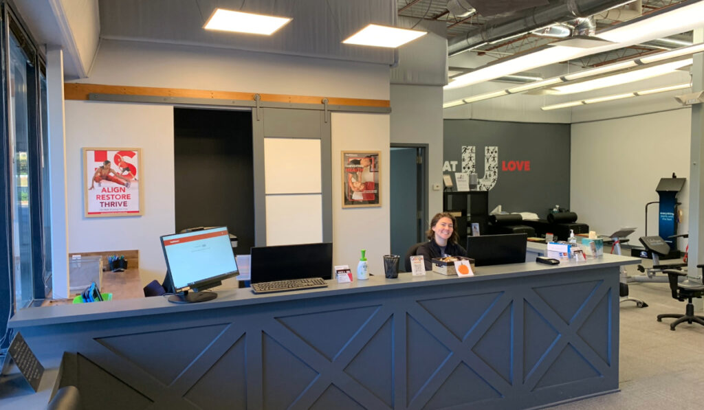 Front desk area at HealthSource of Maryland Farms.