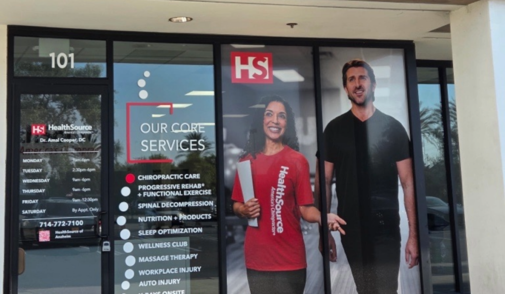Exterior entrance at HealthSource of Anaheim.