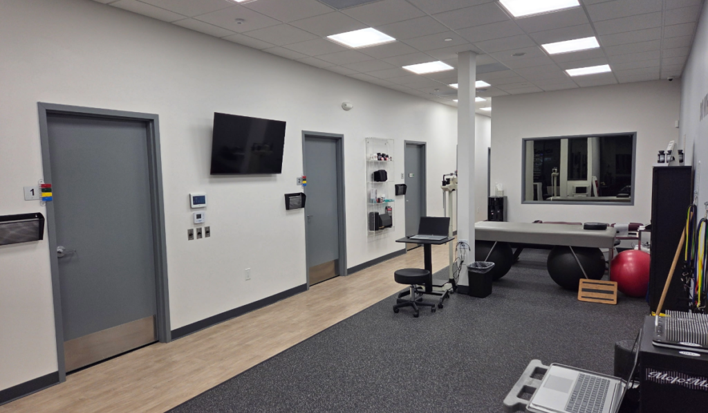 Treatment rooms at HealthSource of Anaheim.