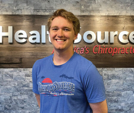Garrett Kern, a Rehabilitation Specialist at HealthSource of Marshall.