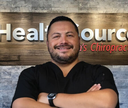Dr. Jeremy de los Santos, Doctor of Chiropractic, at HealthSource of Harper's Preserve.