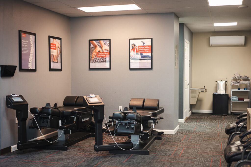 Spinal Decompression area at HealthSource of Pace.