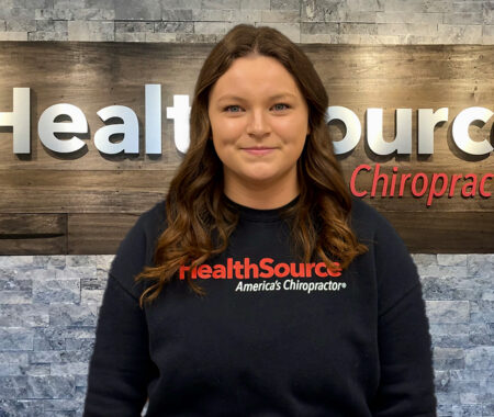 Rachel Dorman, a Rehabilitation Specialist and Chiropractic Assistant at HealthSource of North Fargo.