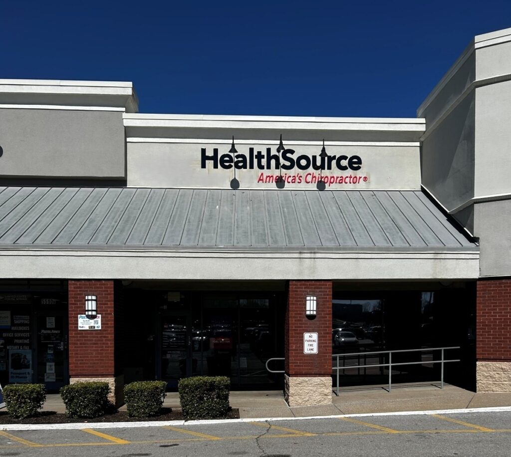 Exterior entrance at HealthSource of Hermitage.